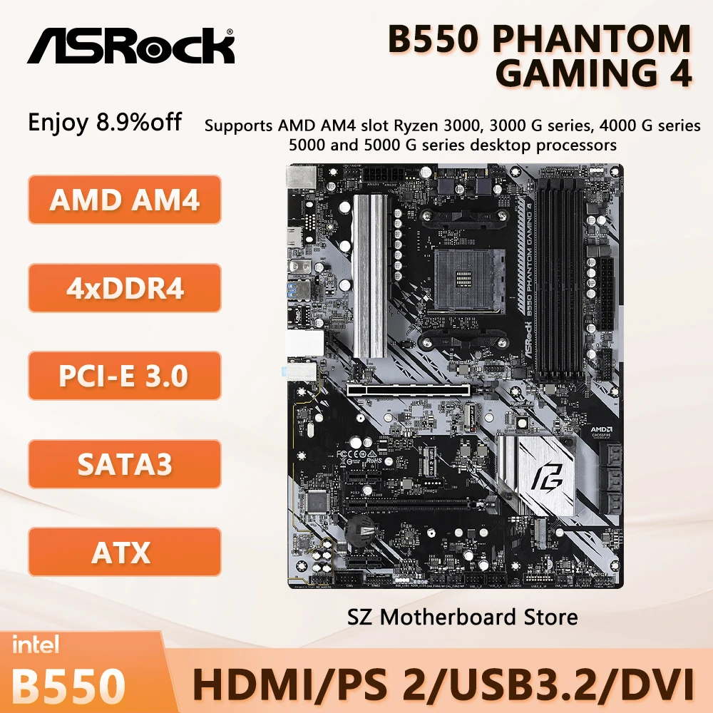 Asrock B550 Phantom…
