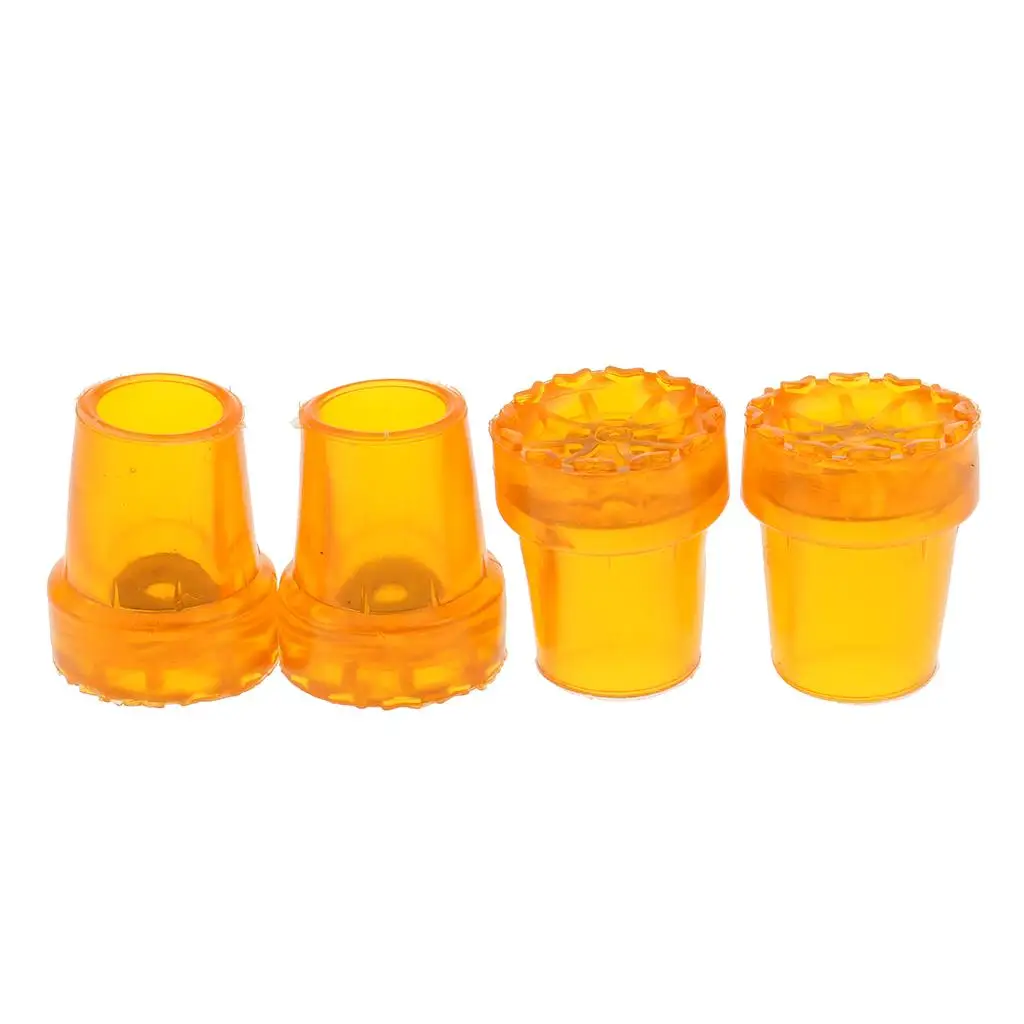 4pcs Ferrule Crutch Tips , Rubber Stool Leg Bottom Ends Cane