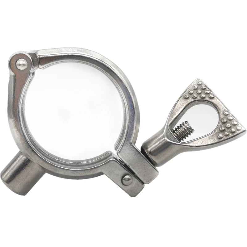 19-102mm 304 Stainless Steel Sanitary Pipe Holder Clamp Type Clips Support Tube Bracket