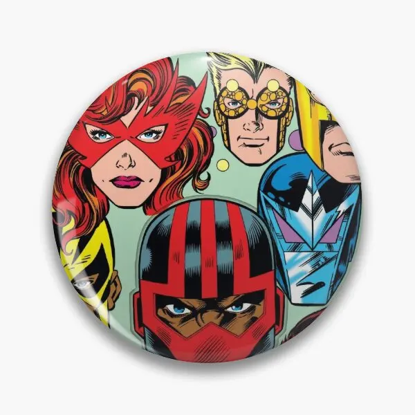 New Warriors 25Th Anniversary Issue  Soft Button Pin Brooch Metal Collar Lover Funny Creative Badge Cute Gift Decor Women