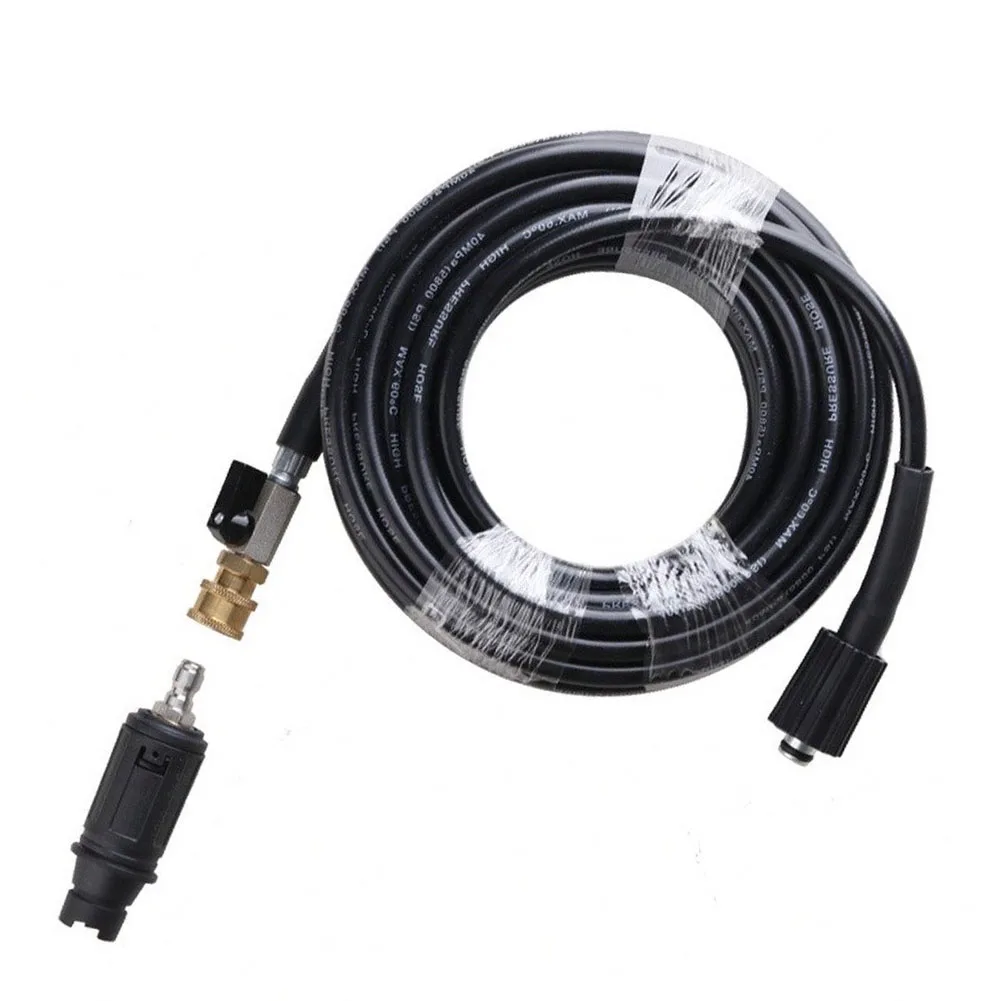 Water Pipe With M22 Core 14mm Large Head Screw Switch Duckbill Fan Nozzle For Garden Car Washing High Pressure Washer Hose
