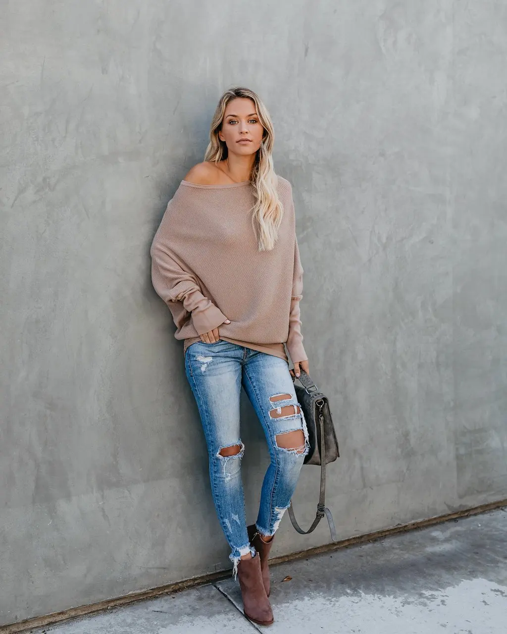 Women Off Shoulder Sweater Ribbed Knit Slim Jumper Long Sleeve Off Shoulder Ribbed Pullovers Tops Slim Fit Causal Jumpers