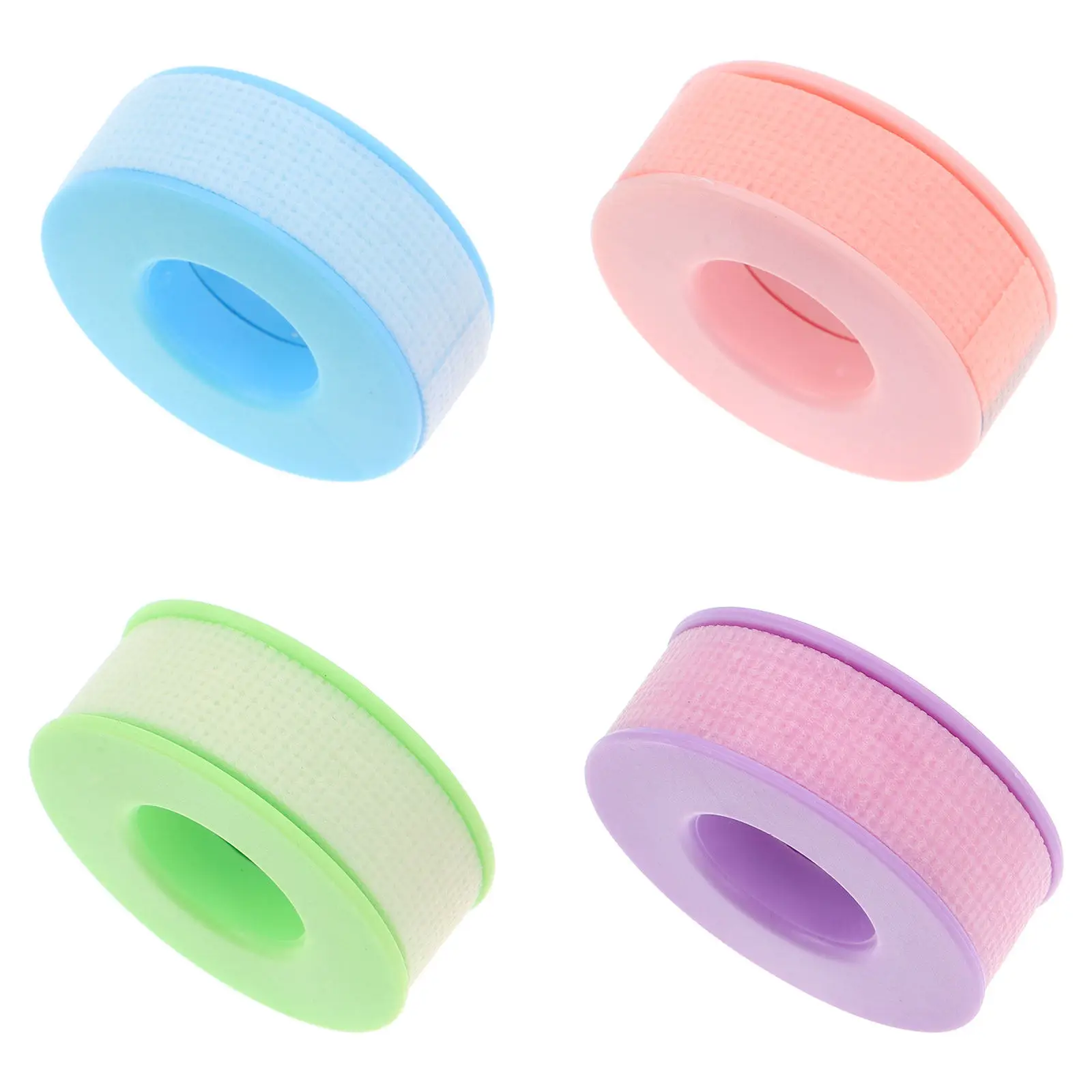 4 Rolls Silicone Gel Eyelash Tape Breathable Perforated Multicolor Lash Supplies for Sensitive Skin Eyelash Extensions Lash Tape
