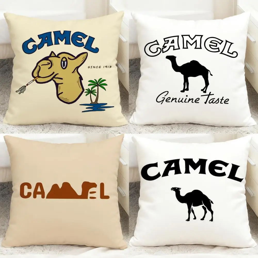 luxury C-Camel Cushion Cover Comfortable Reversible Pillow Cover Ideal for Car Sofa Bedroom & Beyond