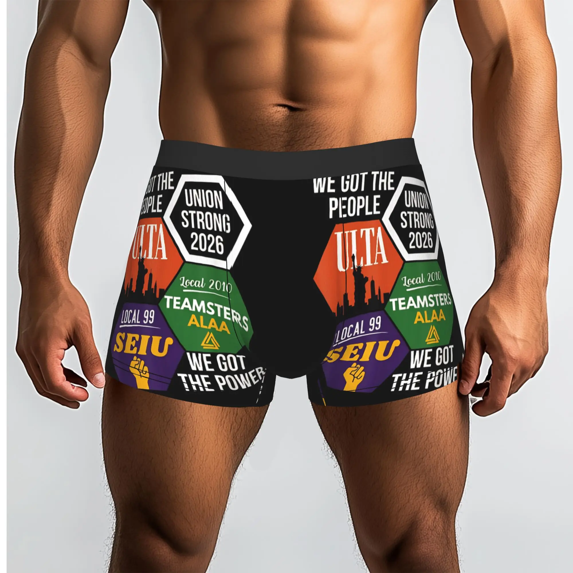 2026 We Got The Power Labor Movement Underpants Breathbale Panties Male Underwear Comfortable Shorts Boxer Briefs