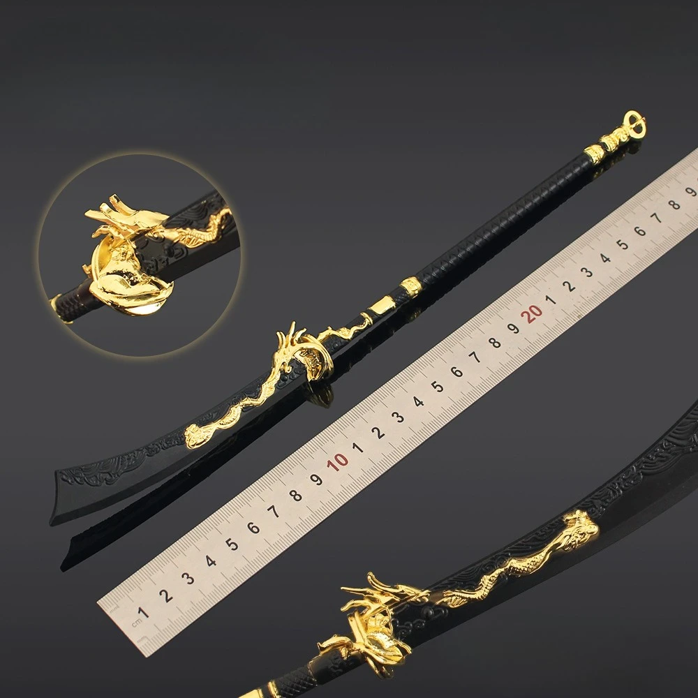 30cm/11.8in Combat Knife WhereWindsMeet Metal Swords Weapon Model Game Peripherals Boys Funny Gifts Collectible Desk Toy Sports