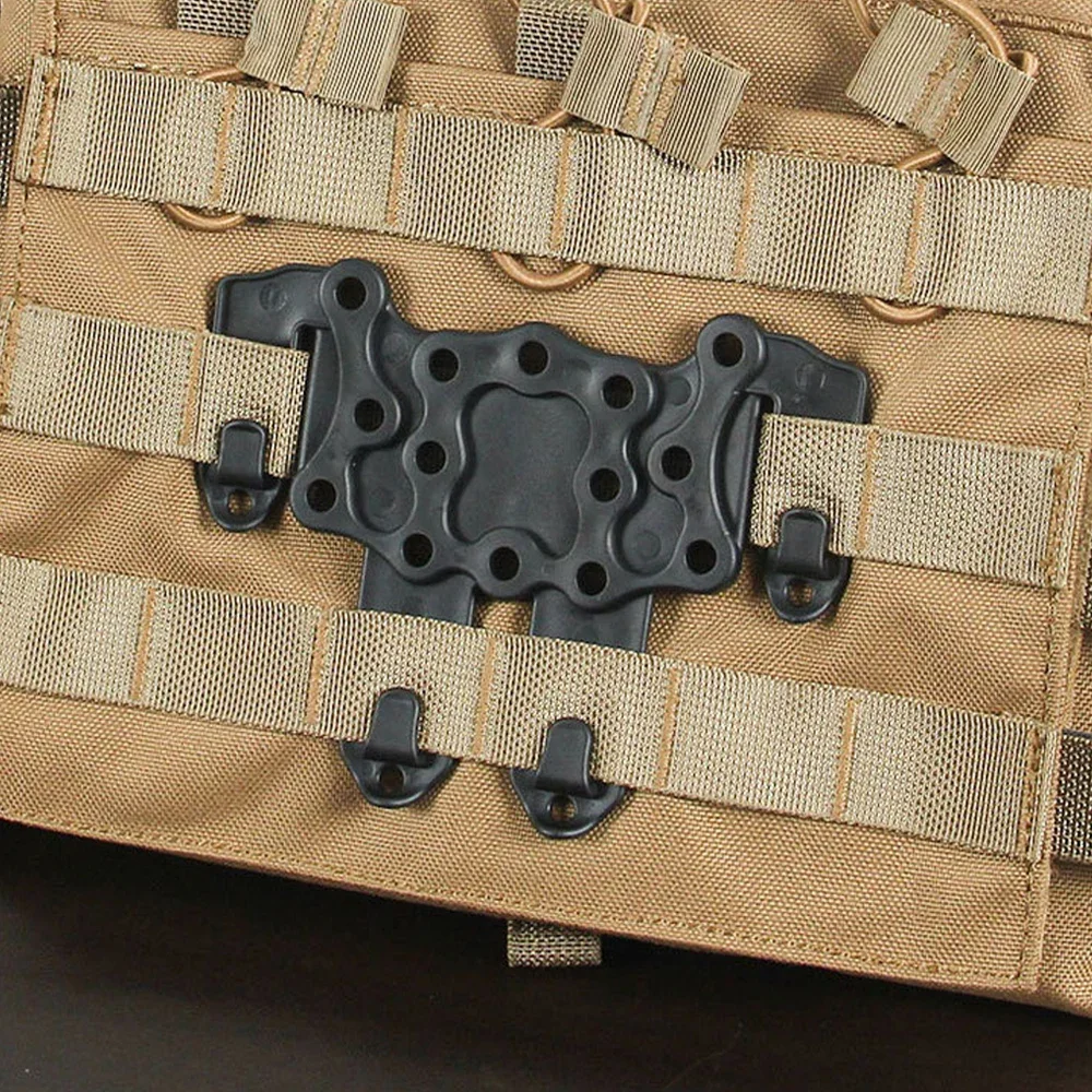 MOLLE Vest Chest Holder Plastic Mount Adapter Glock Holster Clip Speed Clip Platform Tactics Equipment Chest Accessories