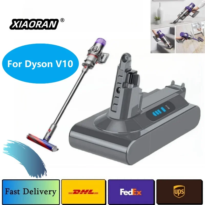 

2024 Dyson V10 SV12 Rechargeable Battery 25.2V 12800mAh for Dyson V10 Absolute Replaceable Fluffy Cyclone Vacuum Cleaner Battery