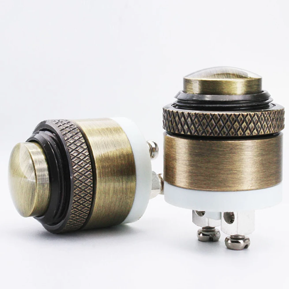 16mm Brass Metal Push Button Switch Press Button Momentary Push Button Switch Waterproof Door Bell Doorbell Switch
