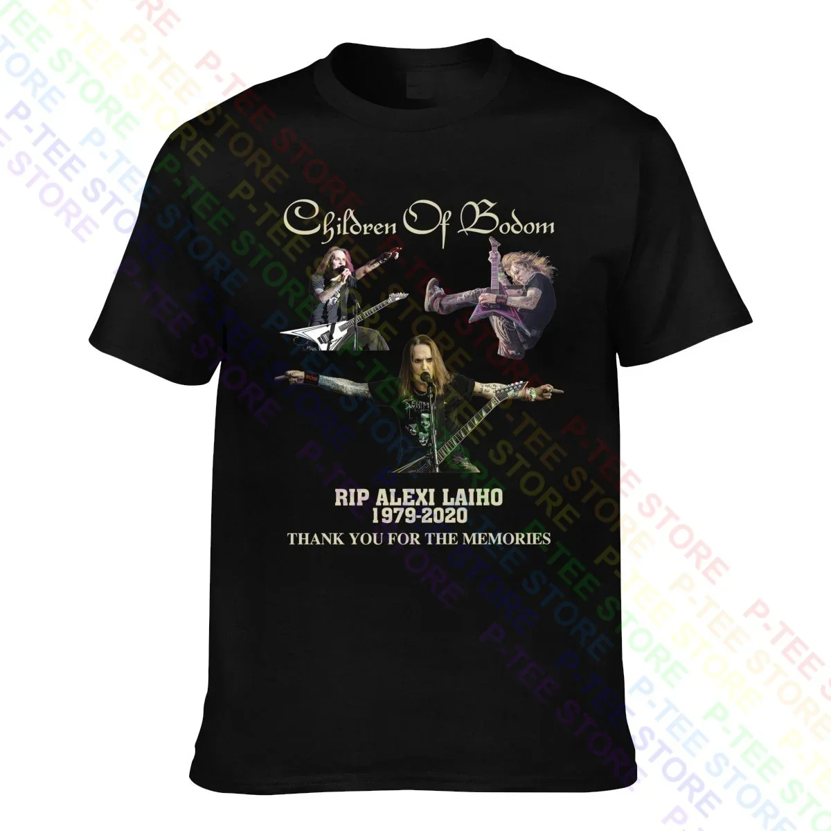 Alexi Laiho Children Of Bodom Thank You For The Memories Birthday Gift T-shirt Tee Shirt Casual Hip Hop