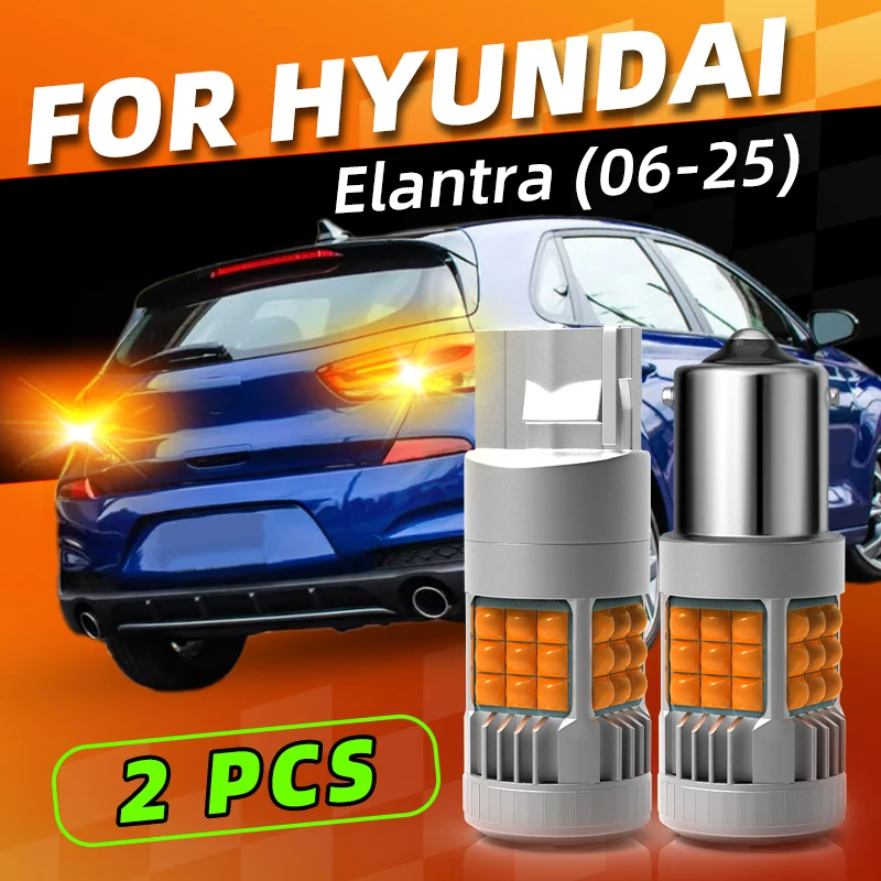 LED Turn Signal Lights Bulbs Front/Rear Direction Indicator Amber Blinker Lamp For Hyundai Elantra GT Coupe HD 2021 2019 2018