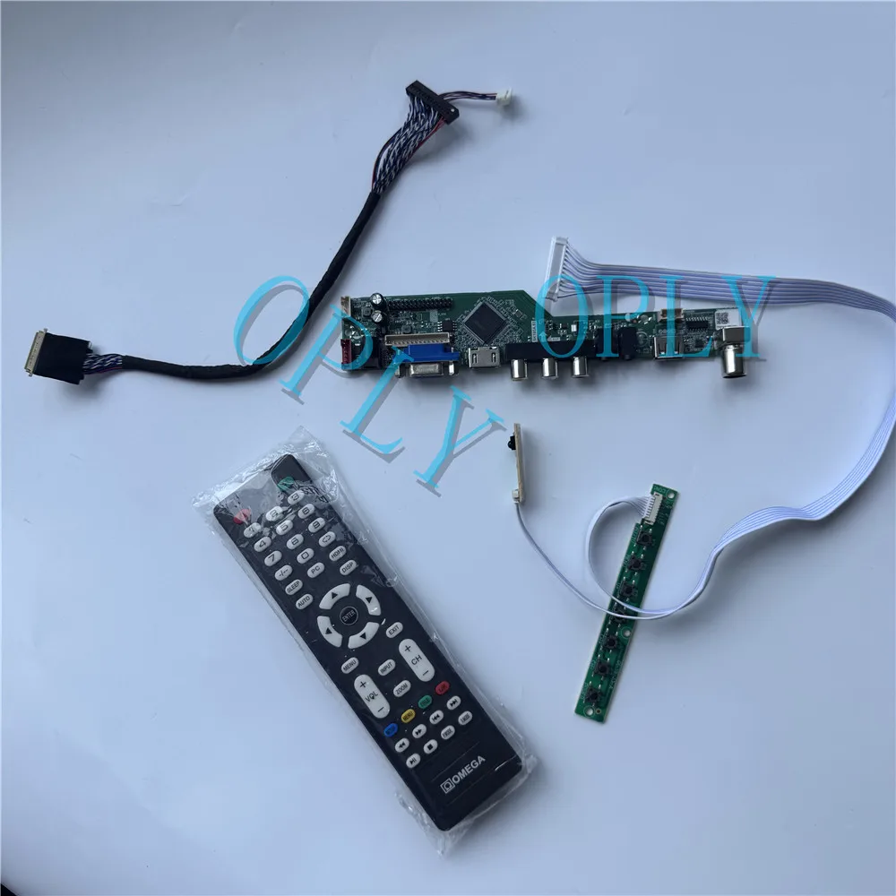 Комплект контроллерной платы для B140XTN02.3 B140XTN03 B140XTN02 1366x768 14-дюймового монитора с экраном LED, поддержкой RF, USB, AV, VGA, аудио и HDMI-совместимого ТВ-приемника.