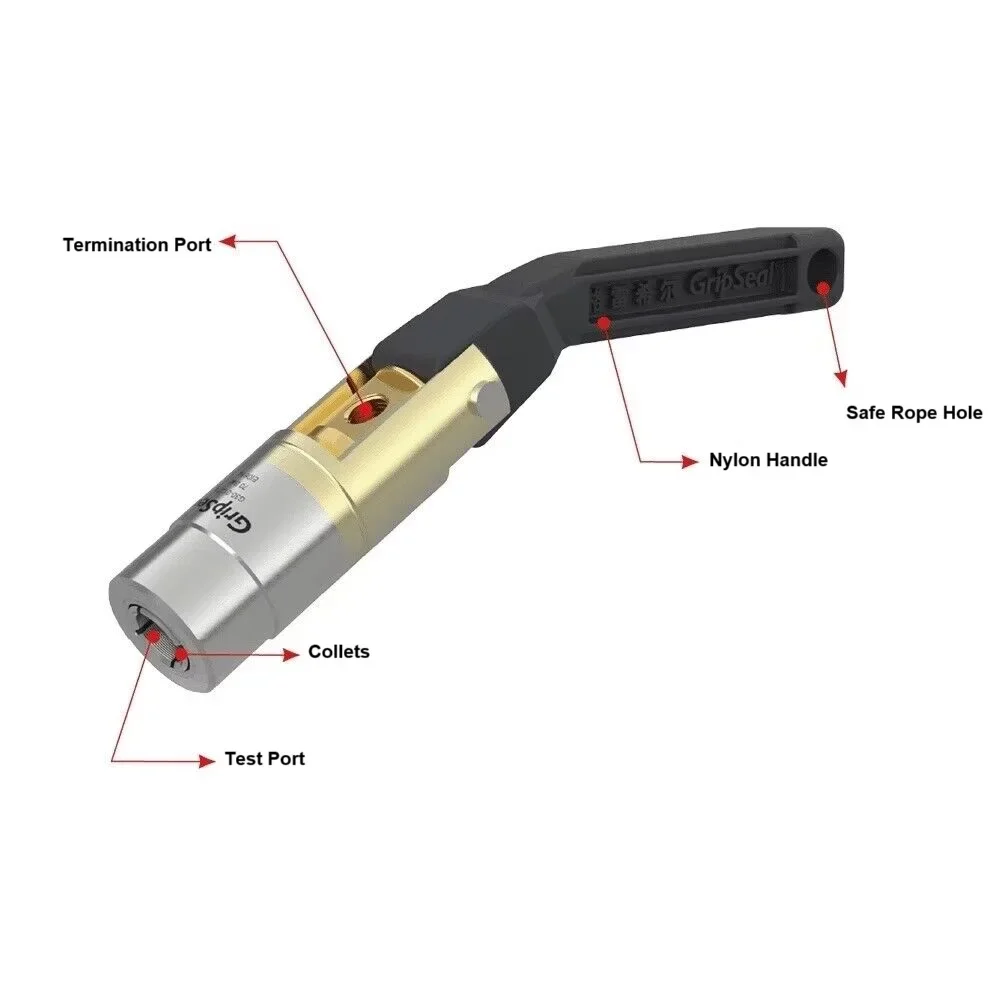 GripSeal G30 External Connector High Pressure Connections to Copper Steel and Aluminum Tubes for Refrigeration HVAC Leak Test