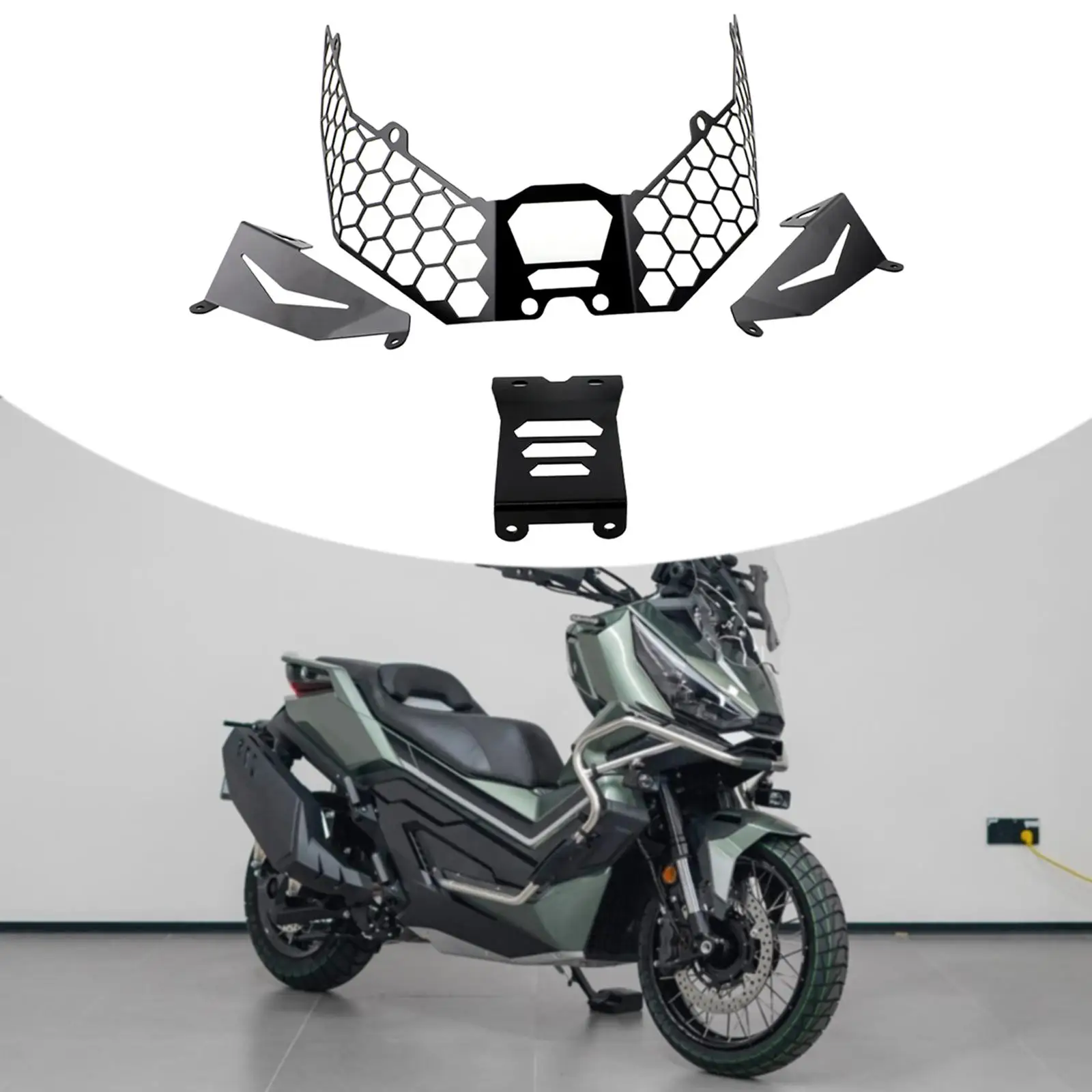 

Защитная решетка для фар из алюминиевого сплава, сетчатая крышка для ZONTES 368G, защита передней лампы мотоцикла