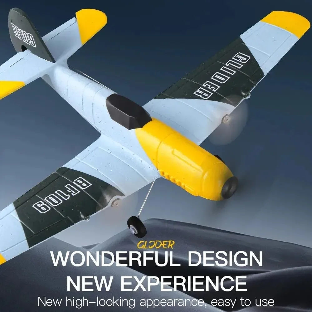 BF109 RC Plane 2.4G 3CH EPP Foam Remote Control Fighter Fixed Wingspan Glider Outdoor RTF RC Airplane Toys Gifts