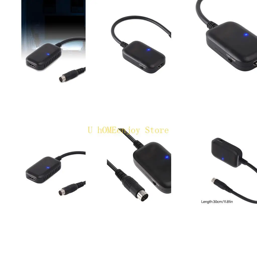 

B0KF Plug and Play HDTV Соединительный кабель Провод для игровых систем Поддержка дисплея 1080P 0 Задержка