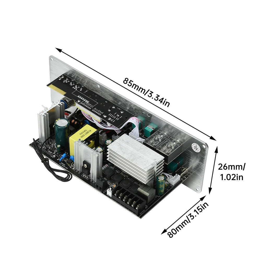 DC 24V/AC110-20V D2000 Bluetooth-Soundverstärkerplatine 2.1-Kanal 100W+100W+200W Hochleistungs-Ausgangsverstärker für Lautsprecher – Detail 17