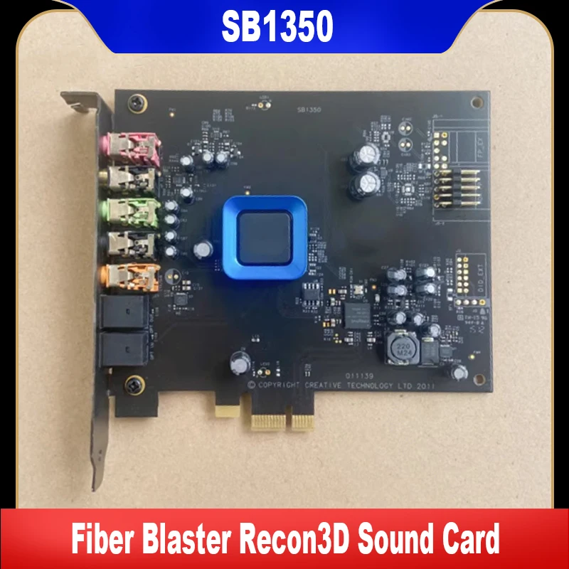 Used SB1350 For Creative 5.1 Fiber Blaster Recon3D Sound Card Quad-Core Ultra HIFI High Quality Replacement Parts 100% Tested