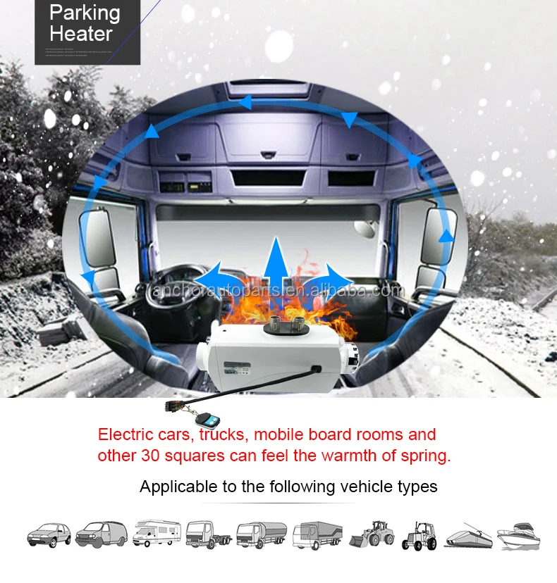 ACTECmax جديد 12 فولت سخان الديزل 5L AC.157.098 شاحنة حديد RV سخان التخييم آلة كاملة 24 فولت سخان التوقف 5KW مع اللوحة الأم #6