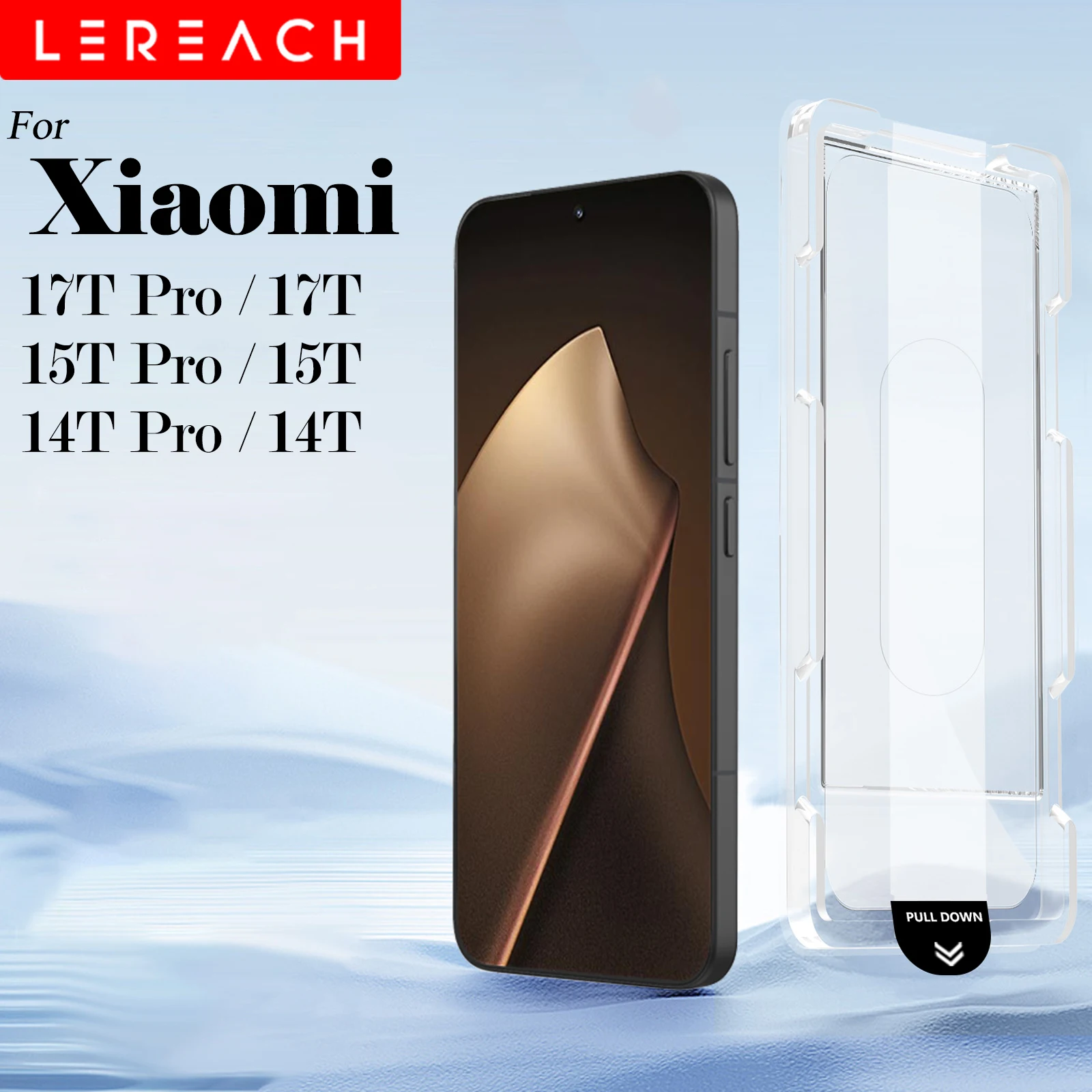 Lereach für Xiaomi 17T Pro 17 T 15T Pro Mi 14T Pro Gehärtetes Glas Schutzfolie Staubfreies Ausrichtungssystem Auto-Saugung 0,3mm