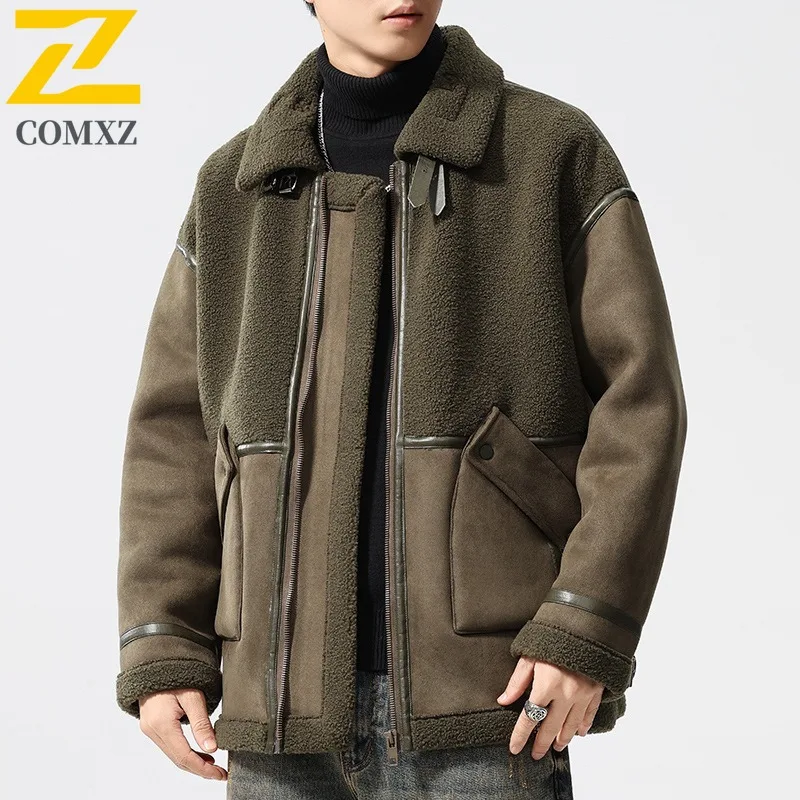 

COMXZ Мужская куртка для хлеба Корейская мода Свободные уютные теплые корейские стильные дорожные стеганые пальто Снежные толстые модные стеганые куртки