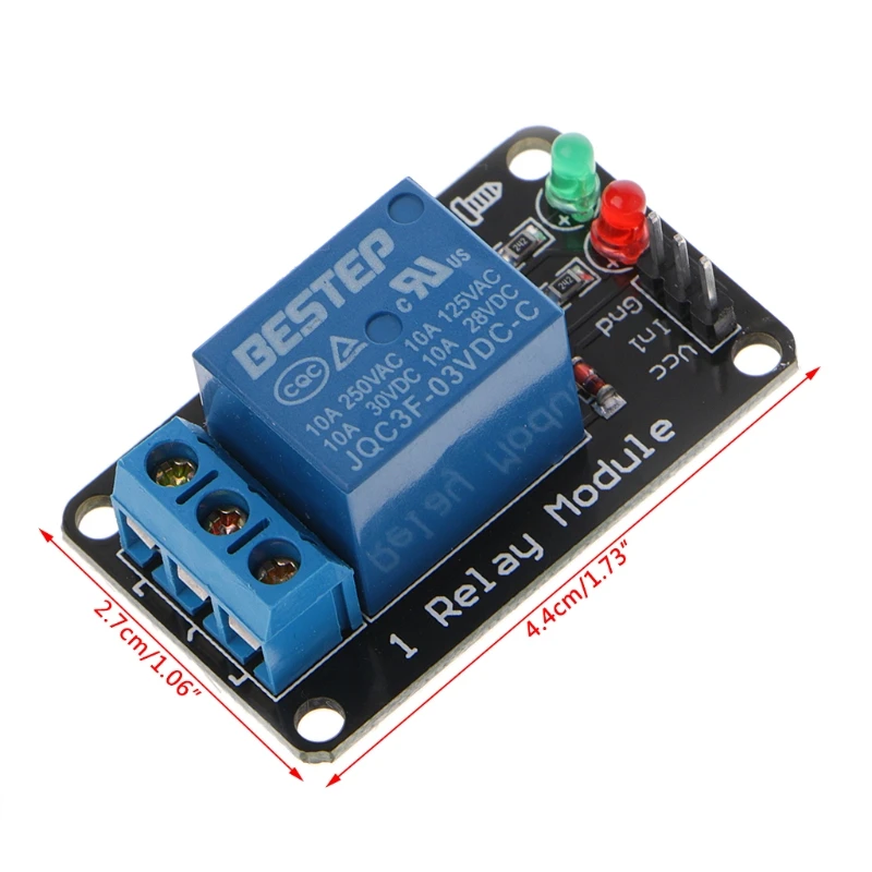 1PCS 1 Channel 3V Module 3.3V Low Level with Lamp