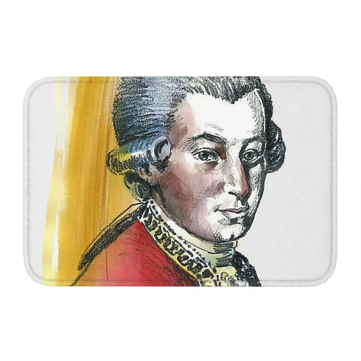 Beethoven Great Tenacity And Great Talent Bedroom Mat MOZART PRINTABLE POSTER Doormat Kitchen Carpet Outdoor Rug Home Decor