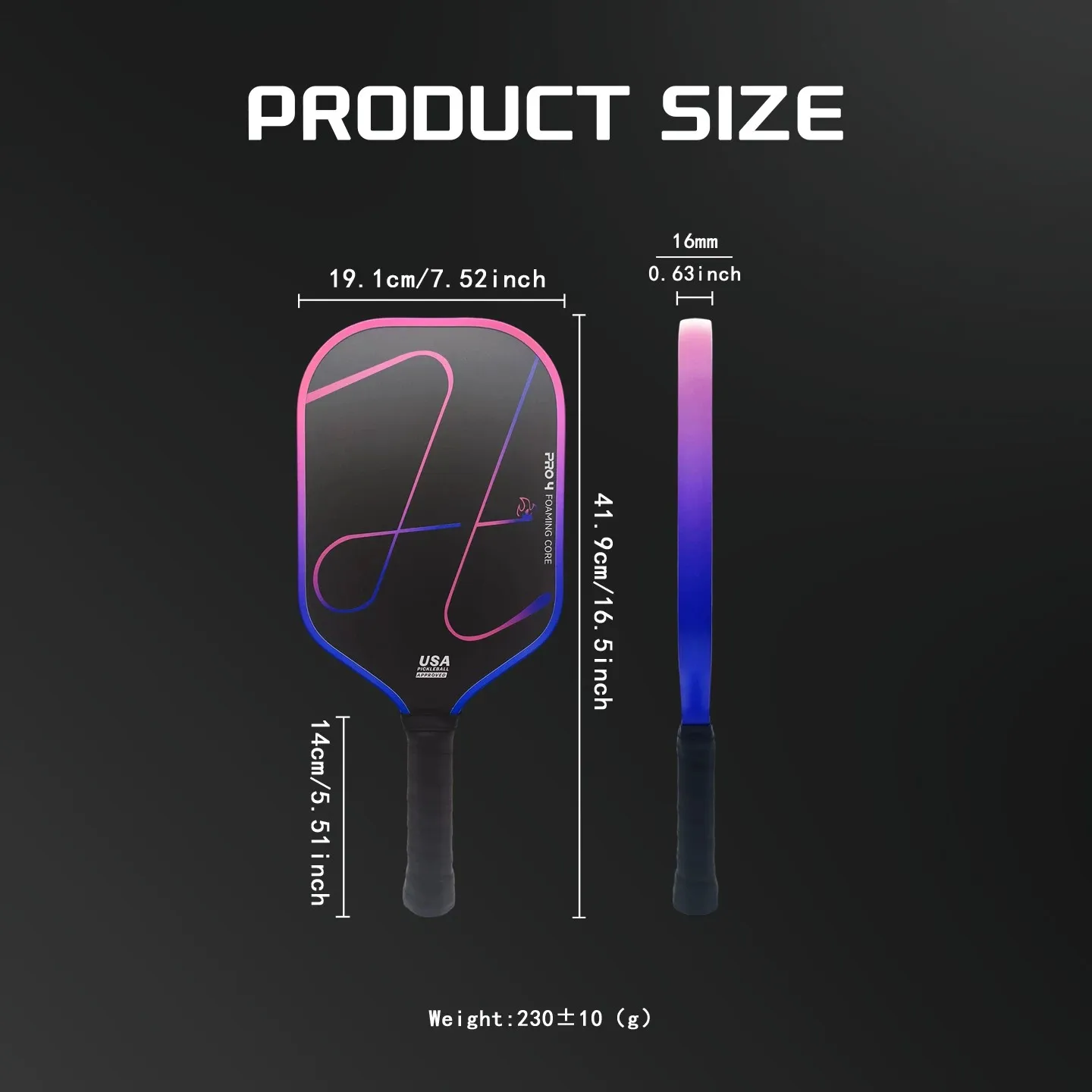 pro4-tornado-hellfire-premium-hot-pressed-carbon-fiber-pickleball-paddle