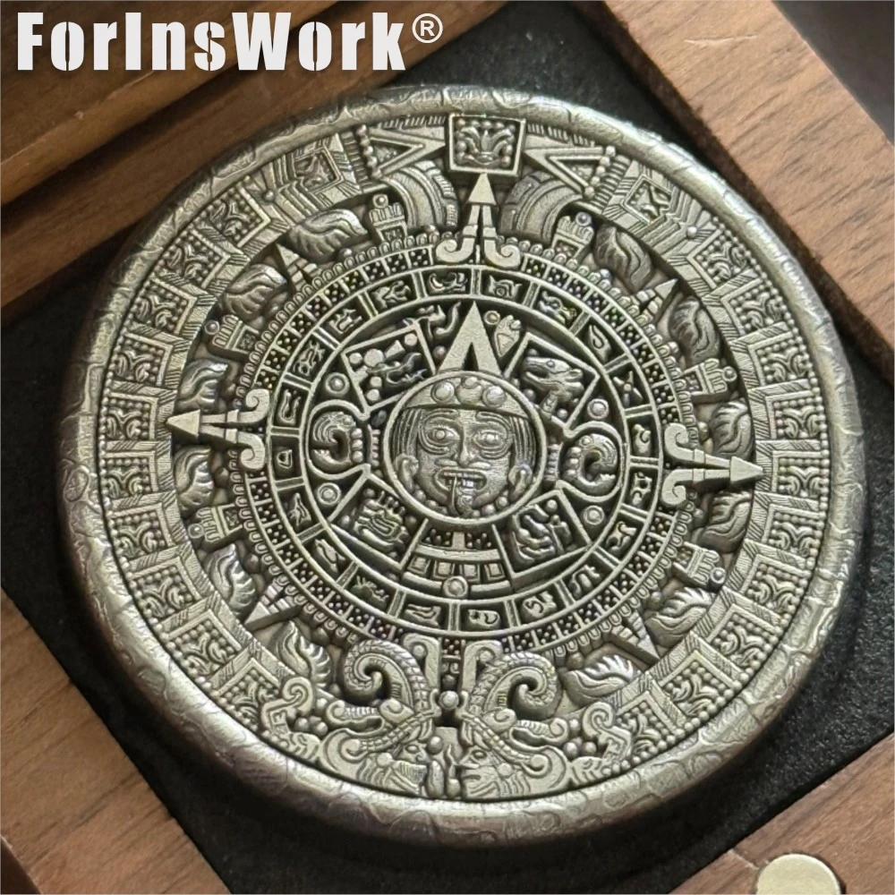 

HF.EDC TOYS из нержавеющей стали Maya Ruins Haptic Coin Металлическая декомпрессия Оригинальные механические декомпрессионные игрушки EDC