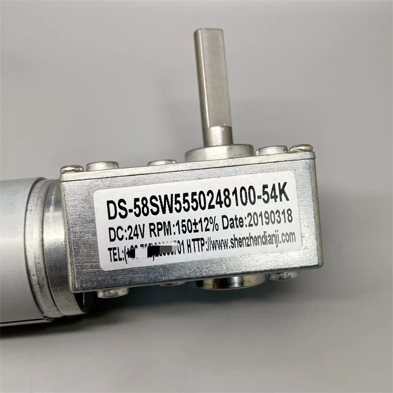 555 DC 24V  150 rpm Turbo Deceleration Motor - High Torque, Self-Locking, Forward/Reverse Rotation, Speed Regulation