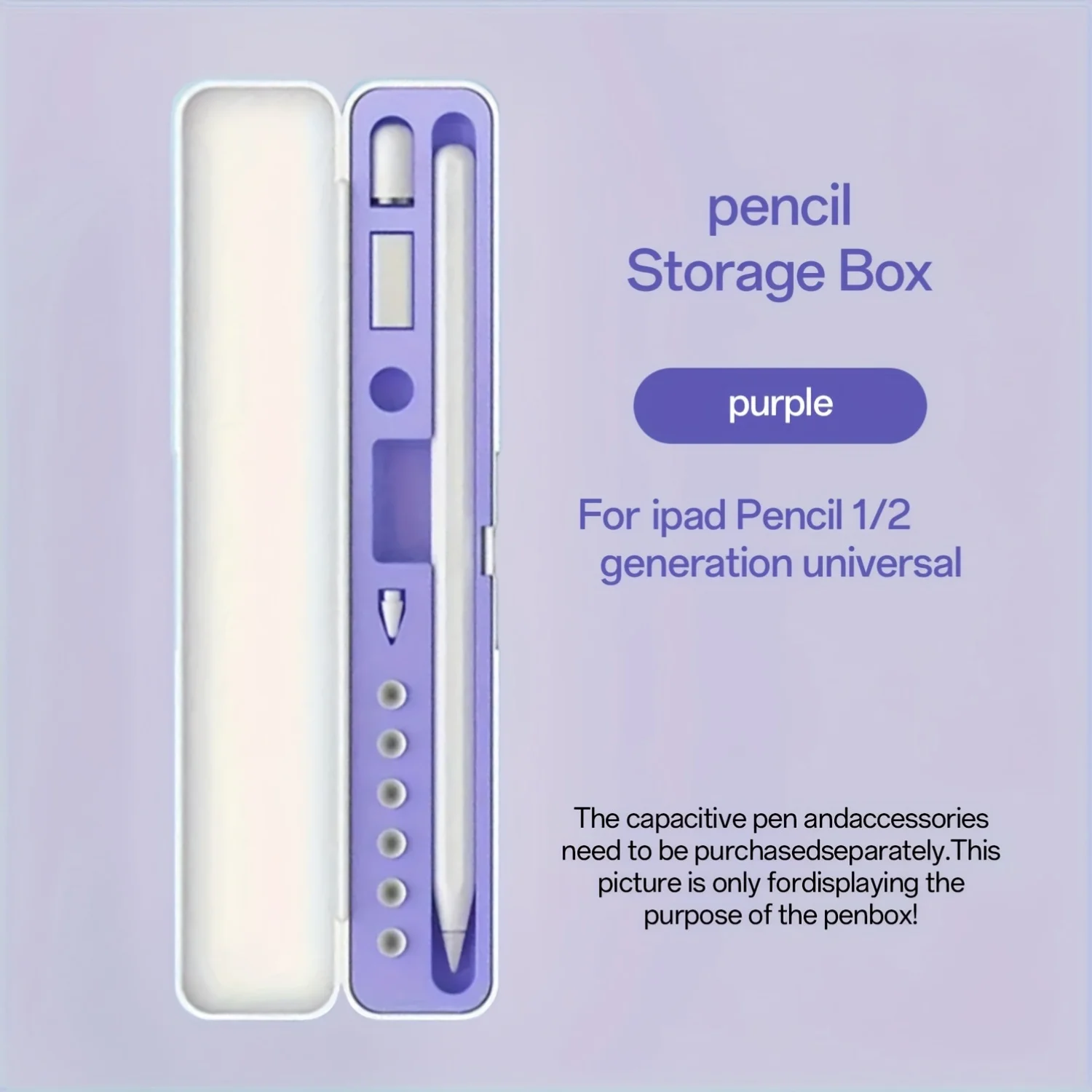Universal Case Protective Storage for Apple Pencil 1/2 Generation, Durable Anti-Loss Tablet Accessory, Compatible with iPad