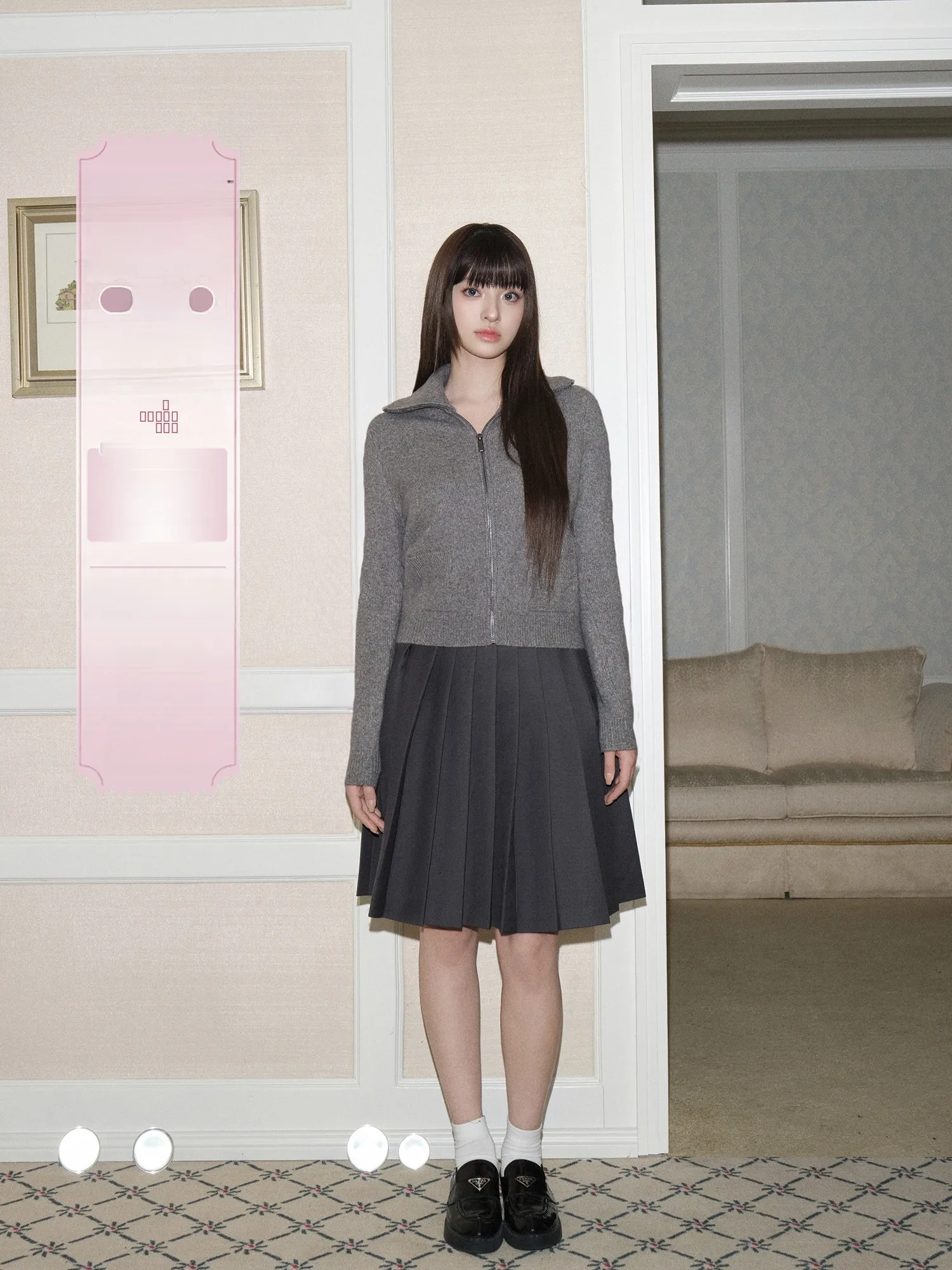 

Женская повседневная юбка-миди А-силуэта с завышенной талией из шерстяной смеси, стройнящая фигуру