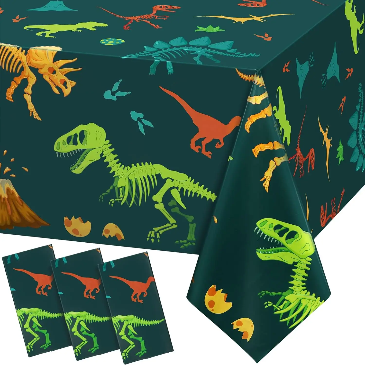 

1 Pcs Dinosaur Plastic Party Tablecloth Dinosaur Birthday Table Cover Decorations Disposable Dinosaur Table Cover 54 x 108 Inch