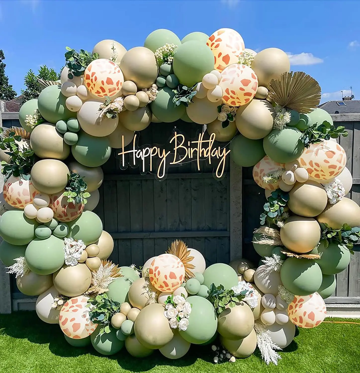 Avocado Green Balloon Garland Arch Kit Wedding Baloon Birthday Party Decoration Kid Baby Shower Jungle Safari Party Latex Ballon