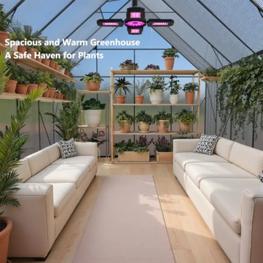 Green House for Outside, Greenhouse for Outdoor, Walk-in Garden Greenhouses, Heavy Duty Polycarbonate Greenhouse, Backyard Gree
