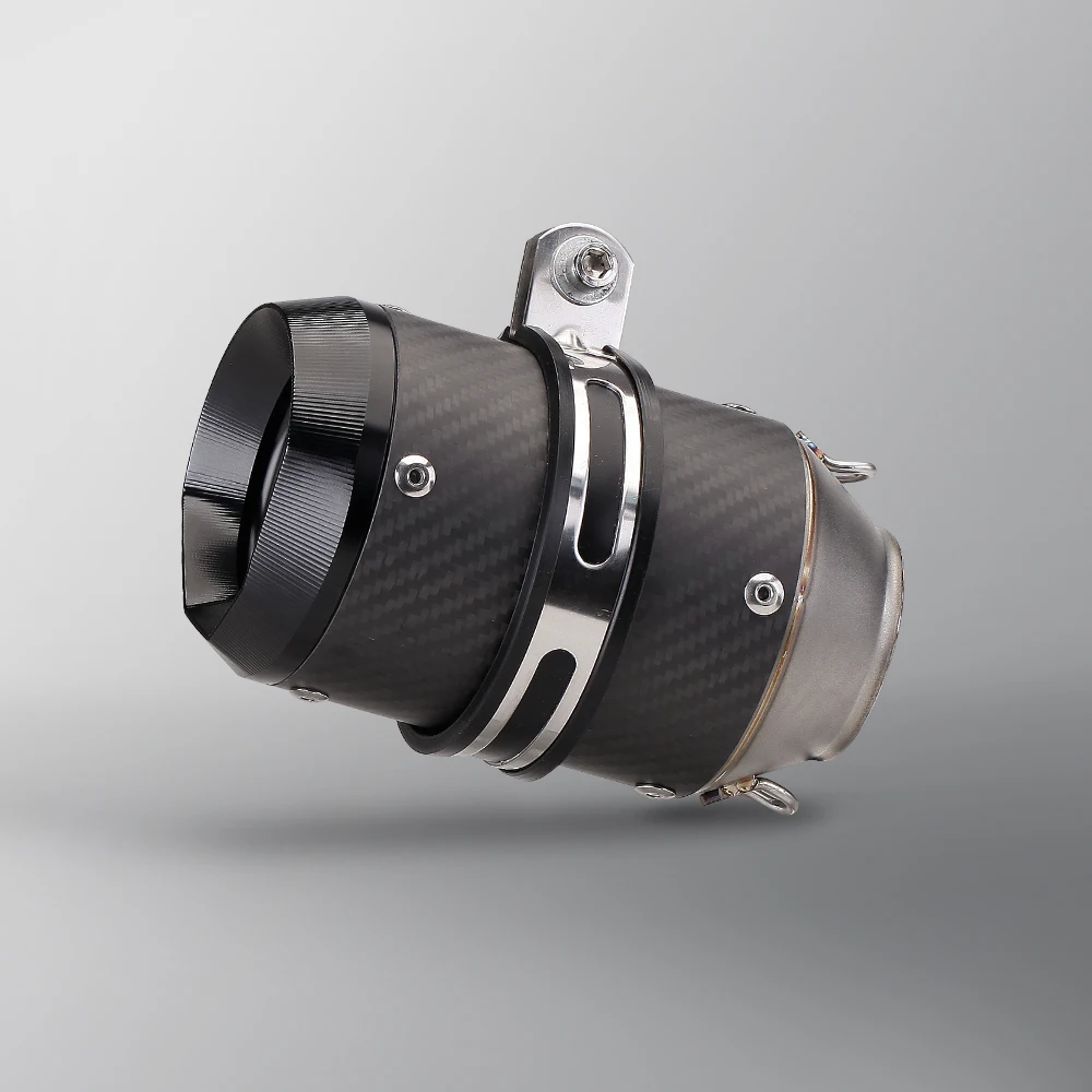 

Универсальный 51 мм глушитель из углеродного волокна для мотоцикла, гоночный глушитель ADV, труба глушителя для kawasaki YAMAHA ninja400 R3 mt07 z900