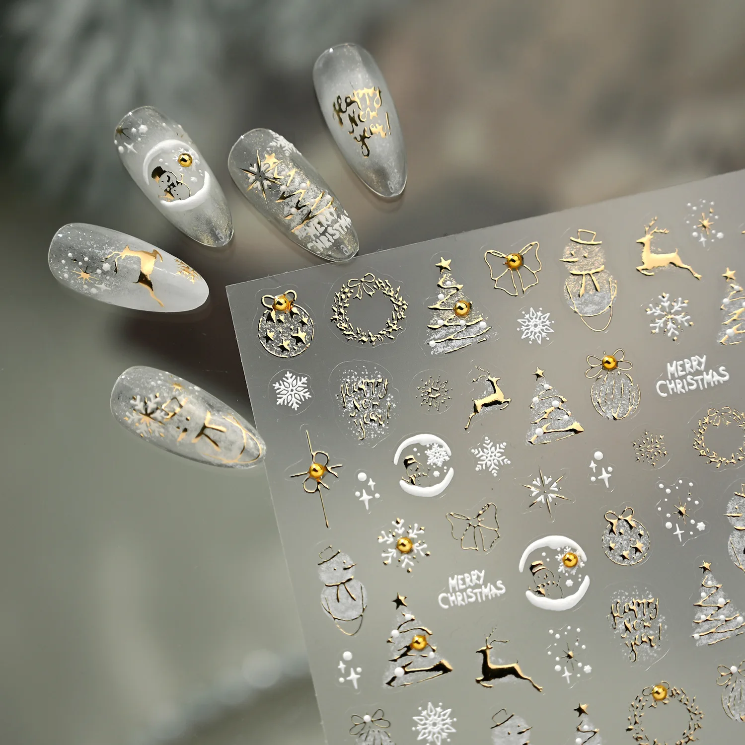 Gold Silber Weihnachts-Nagelau – Nail Art Xmas Design Bewertung und Preis