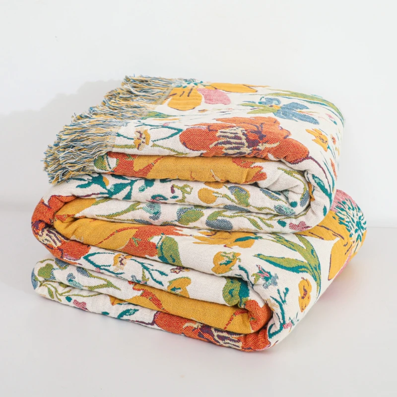 100% Cotton Gauze Sofa Cover & Throw Blanket - Sofa Couch Protector, Summer Cooling Blankets, Breathable Multi-Use Home Decor