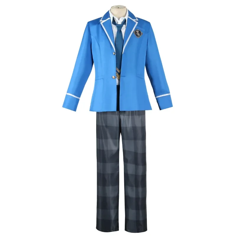 Anime Ensemble Stars Hidaka Hokuto Cosplay Costume Men Women Halloween Carnival Role Play School Uniform Pants Skirt Full Suit