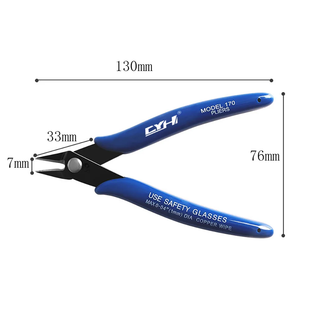 170 Clamp DIY Diagonal Pliers Side Cutting Nippers Wire Cutter 3D Printer Parts Cut Line Multitool Stripper Knife Hand Tools