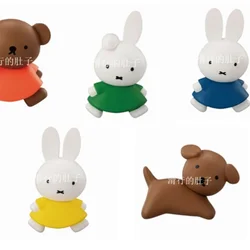 Anime Miffys Capsule Toy Cute Cartoon Miffys Rabbit Dog Bear Action Figures Model Toy Gashapon Gacha Figure Collection Kids Gift