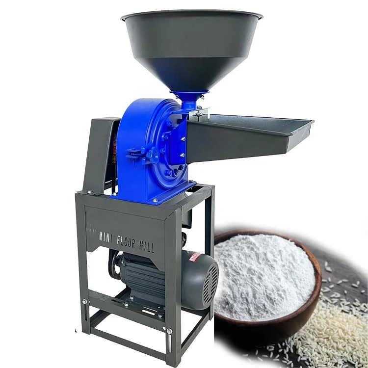 Home use 250kg/hour factory supply grains spices flour pulverizer disc mill BB-F21