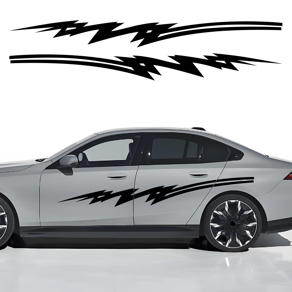 

Waterproof PVC Lightning Car Decal for BMW Side Body Sticker Electric Flash Door Fender Graphic Vinyl Decoration Car Accessories