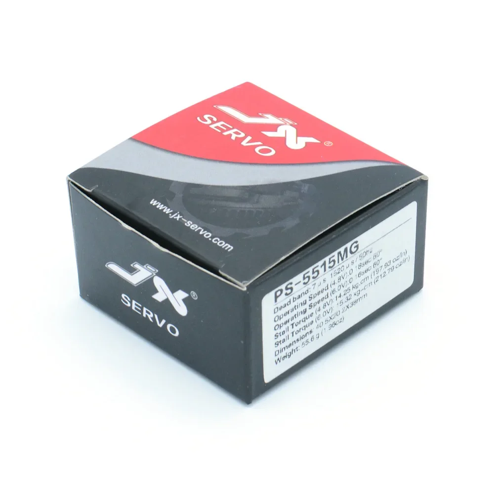 JX Servo PS-5515MG 15KG Hochpräzises Lenkungs-Metallgetriebe Analoges Standard-Servo für 1:8/1:10 RC-Car-Flugzeugteile