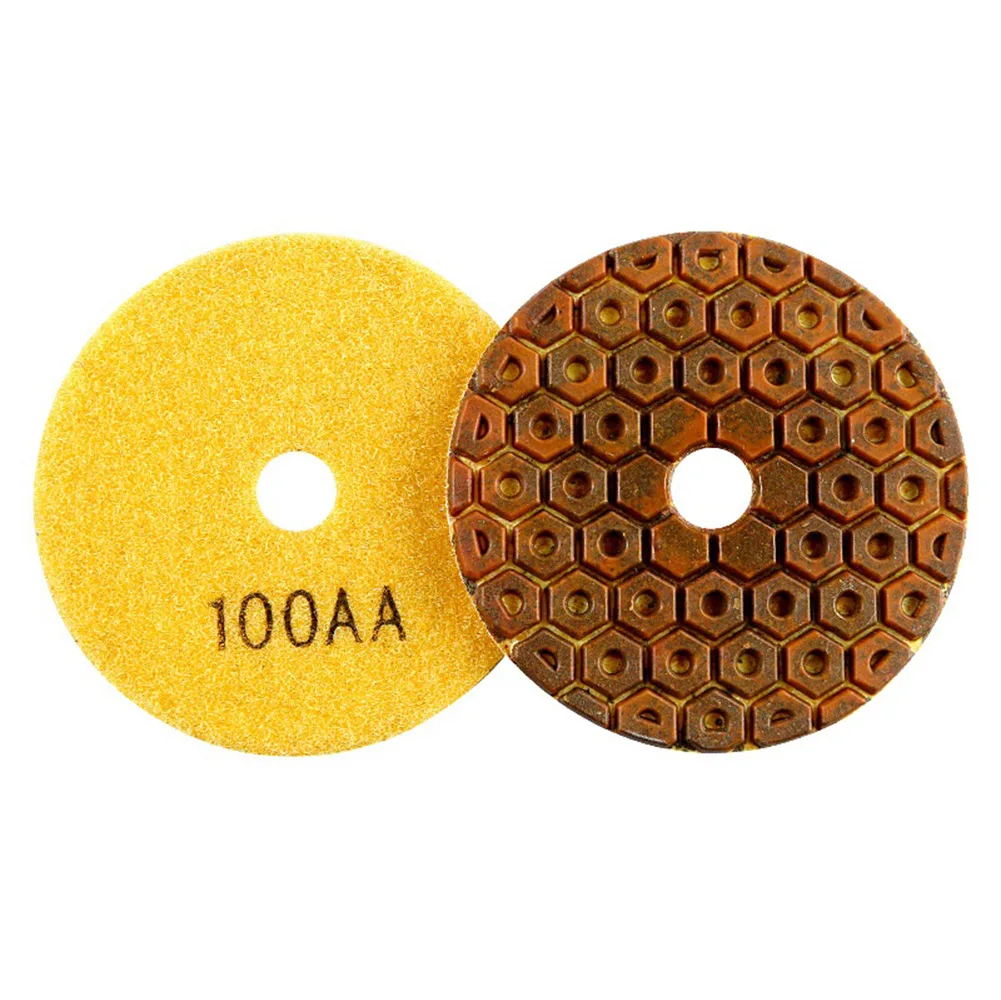 1pcs 4inch Dry Polishing Pad Type Flexible Diamond Polishing Pad or Jade Marble Granite Floor Stone Grinding Sanding Disc