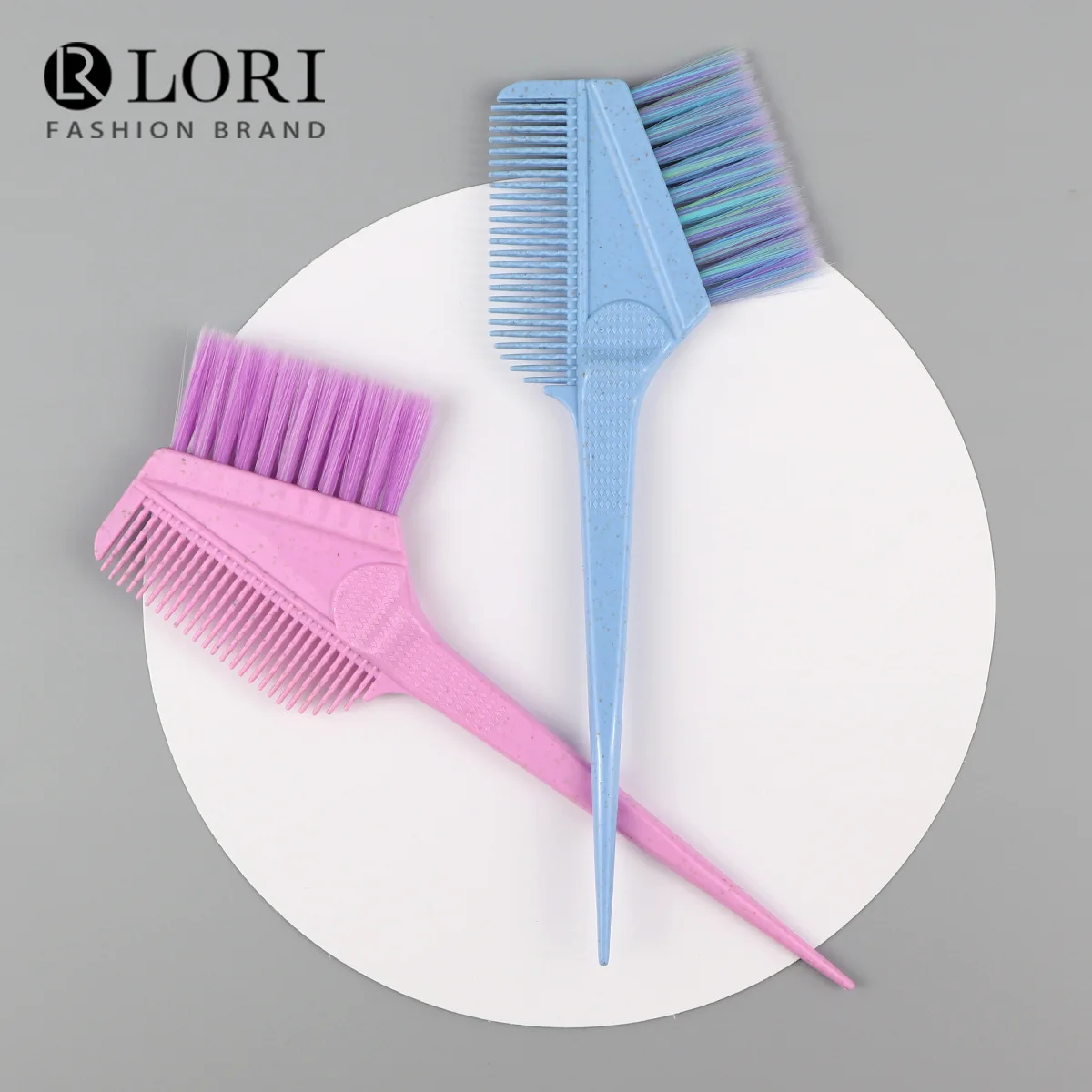 

Двусторонняя расческа для окрашивания волос из пшеничной соломы, парикмахерская, инструменты для окрашивания химической завивки, оптовая продажа, пластиковый наконечник, хвост, кисть для окрашивания, цвет H