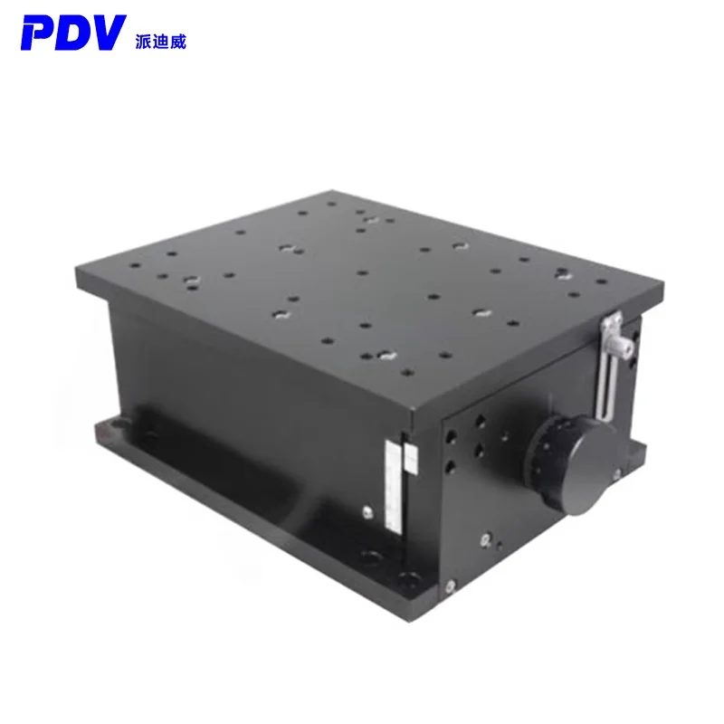 The Travel of the PT-GD198 Electric Lead Screw Adjustable Desktop Wedge-Shaped Z-Axis Lifting Platform Is 40MM