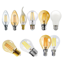 4PCS LED Retro Edison Light Bulb A60 G45 ST64 G80 G95 G125 E27 E14 B22 220V Vintage Ampoule Incandescent Edison Filament Lamp