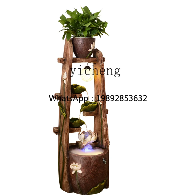 

AA современный новый китайский креативный фонтан фэн-шуй колесо украшение для гостиной семейное украшение сказочный сад