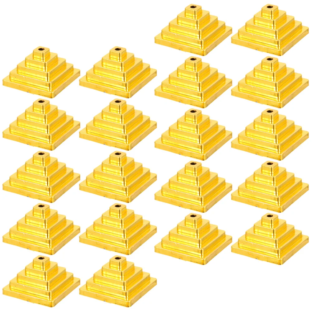 50 pcs Flagpole Base Desk Small Holder Table Top Stand Round Mini Plastic Practical Useful Reliable Easy Festivals